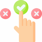 Choice icon for selecting garage door services