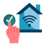 Convenience icon for smart garage door features