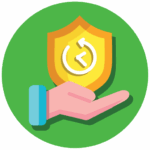 Longevity icon representing durable garage door systems