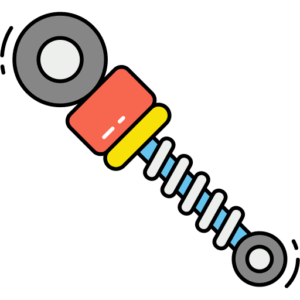 Spring suspension icon for garage door systems