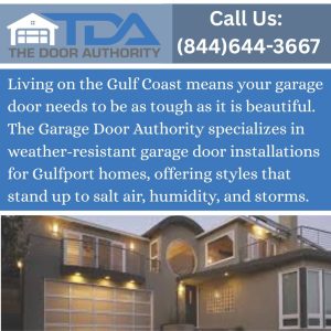 The Door Authority specializes in weather-resistant garage door installations for Gulfport homes that withstand salt air, humidity, and storms.