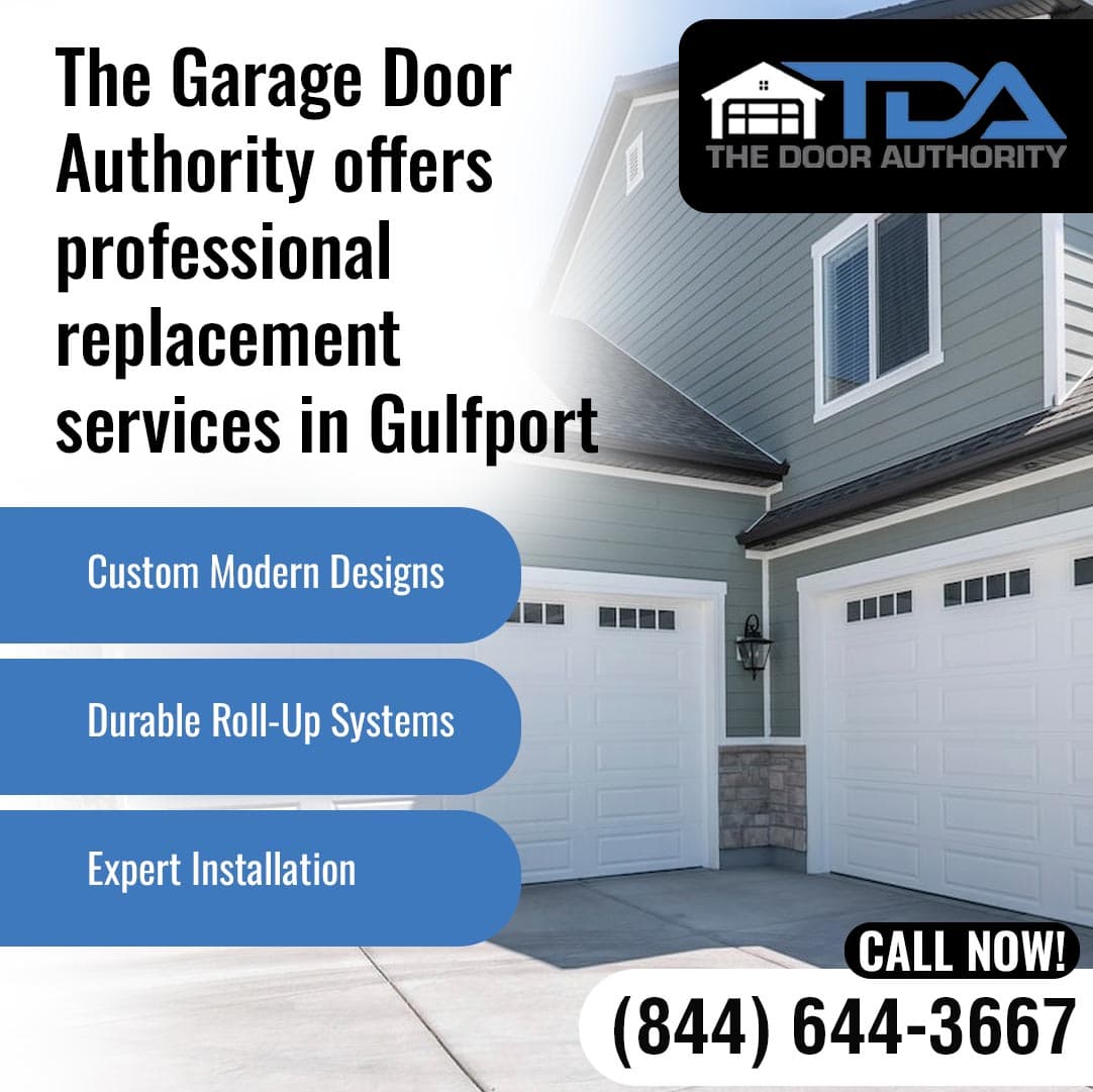 Modern home with two newly installed garage doors